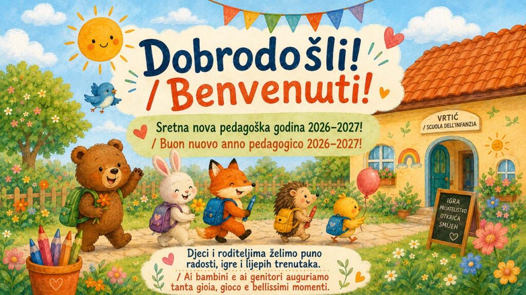 Dobrodošli u novu pedagošku godinu 2026/2027 ! /Benvenuti nel nuovo anno pedagogico 2026/2027!