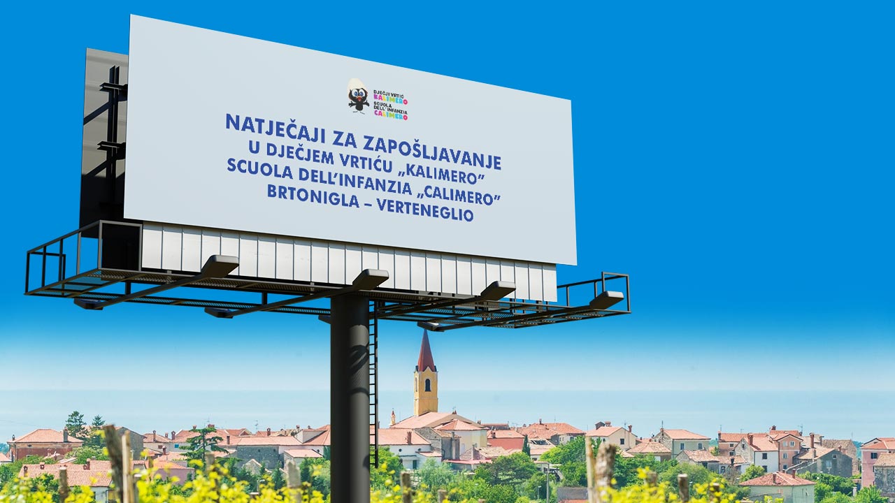 Natječaji za zapošljavanje u Dječjem vrtiću „Kalimero” – Scuola dell’infanzia „Calimero” Brtonigla – Verteneglio